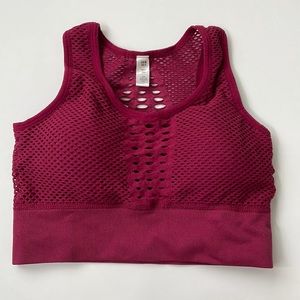 Mesh sports bra